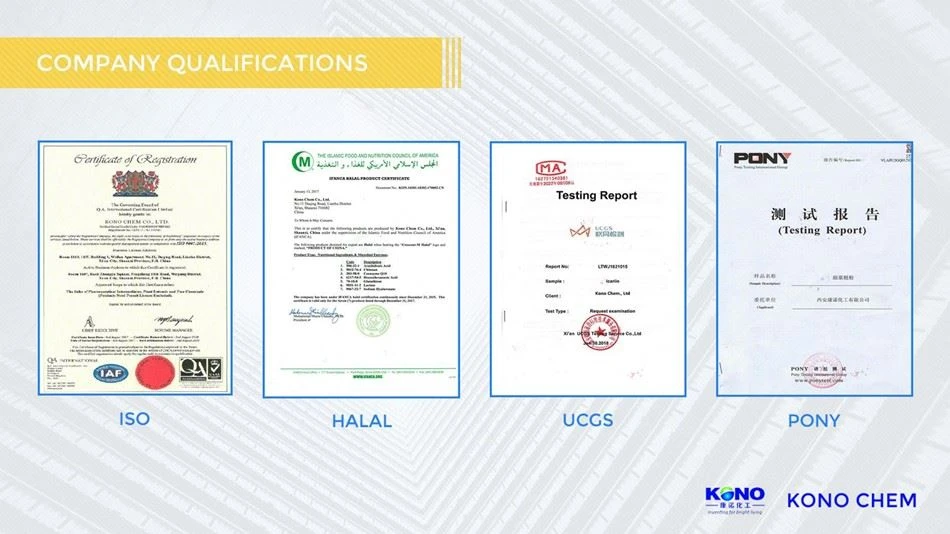 Certificate of Eucommia Bark Powder